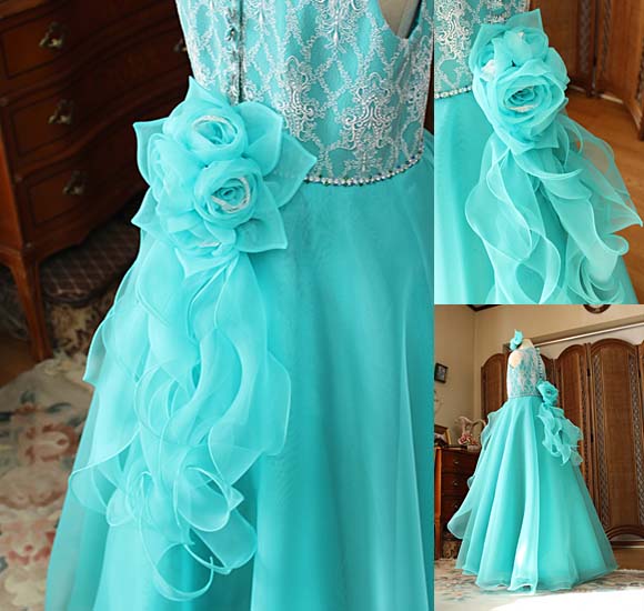 バラのコサージュ ハンドメイド