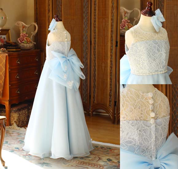 バックスタイルリボン クルミボタン