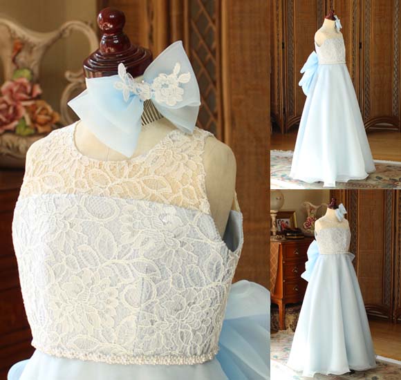 リボンのヘッドドレス スカートシルエット