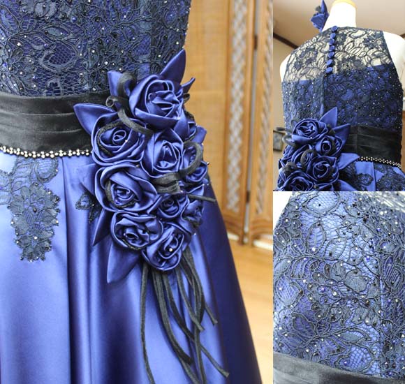 複数のバラで構成 コサージュデザイン