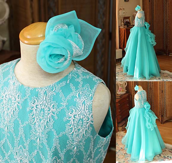 バラのヘッドドレス 髪飾り