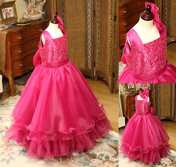 ヴァイオリン 発表会 コンクールドレス チェリーピンク オーダーメイド 東京都