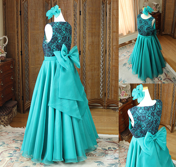 フレア Aライン スカート リボン