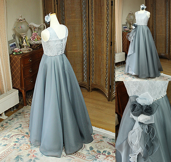 Aラインスカート アシンメトリー